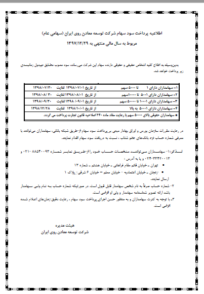 آغاز پرداخت سود «کروی» از مهرماه