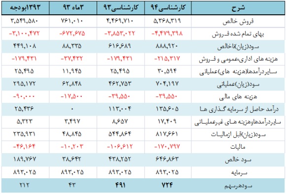 موشکافی در صورت های مالی 