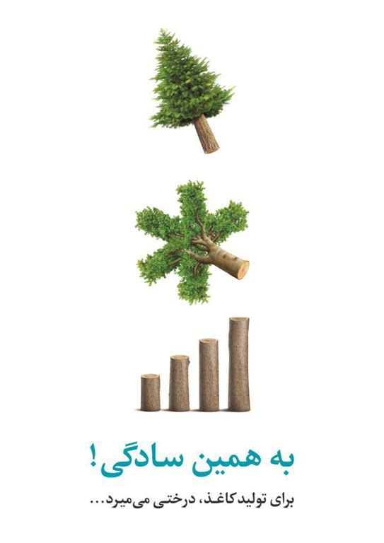 به همین سادگی برای تولید کاغذ درختی می میرد