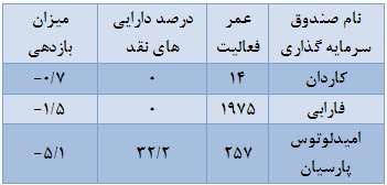 تحقق بازدهی مثبت توسط اغلب صندوق ها