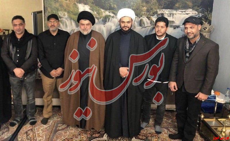 تصویری از نشست «مقتدی صدر» و رهبران الحشدالشعبی عراق
