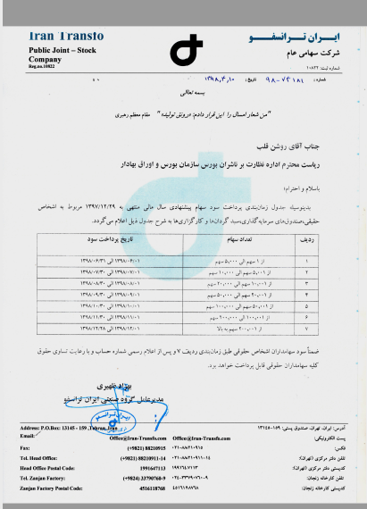 «بترانس» آماده پرداخت سود شد