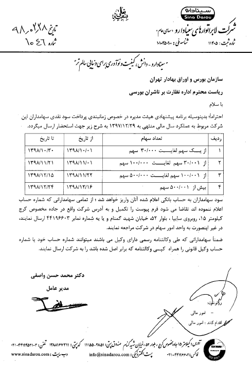 پرداخت سود «دسینا» از دی ماه