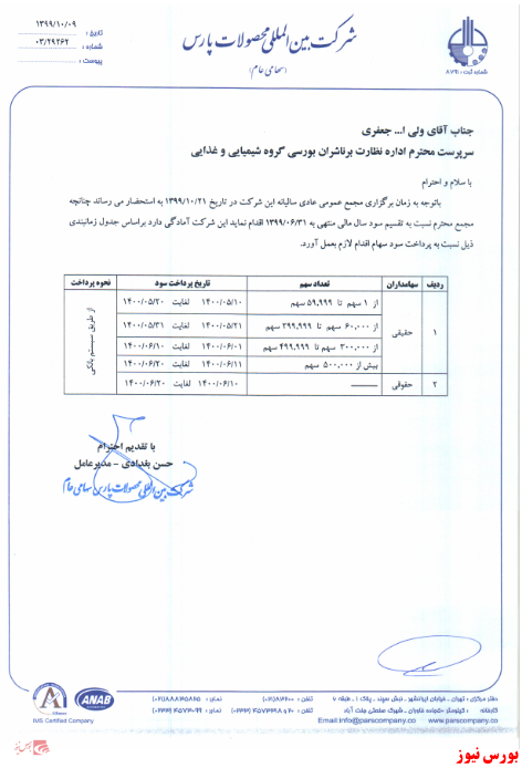 آخرین اخبار مجامع امروز ۱۳۹۹/۱۰/۱۰