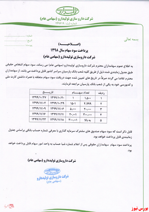 آخرین اخبار مجامع امروز ۱۳۹۹/۱۰/۱۵