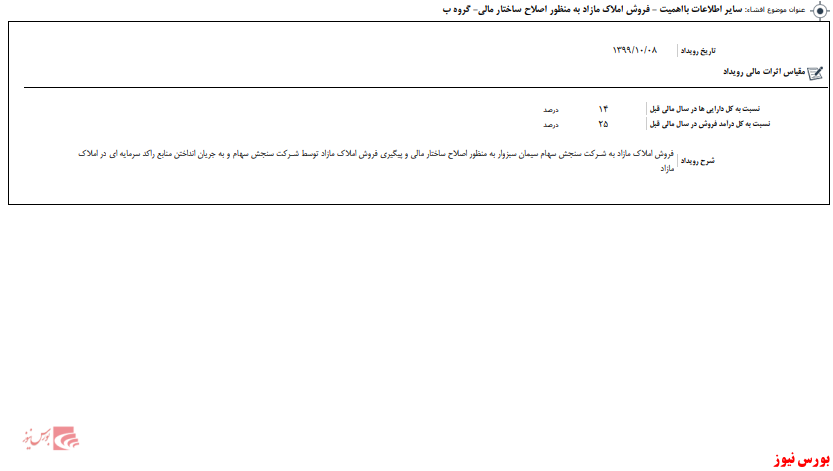 فروش ۹ باب ملک مازاد 