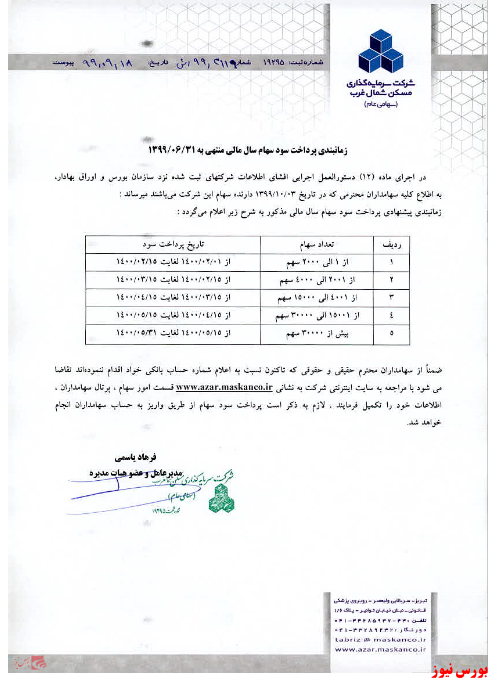 آخرین اخبار مجامع امروز ۱۳۹۹/۱۰/۰۹