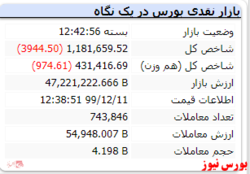 امروز هم شاخص منفی ماند