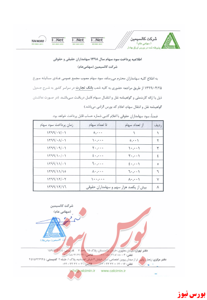 آخرین مجامع امروز ۱۳۹۹/۰۴/۱۶