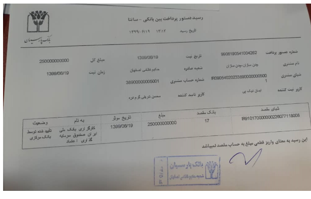 سرمایه گذاری ۲۵۰ میلیارد ریالی 