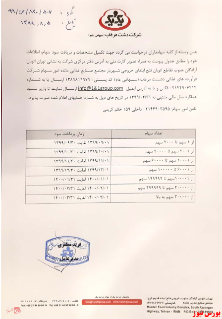 آخرین اخبار مجامع امروز ۱۳۹۹/۰۸/۰۵