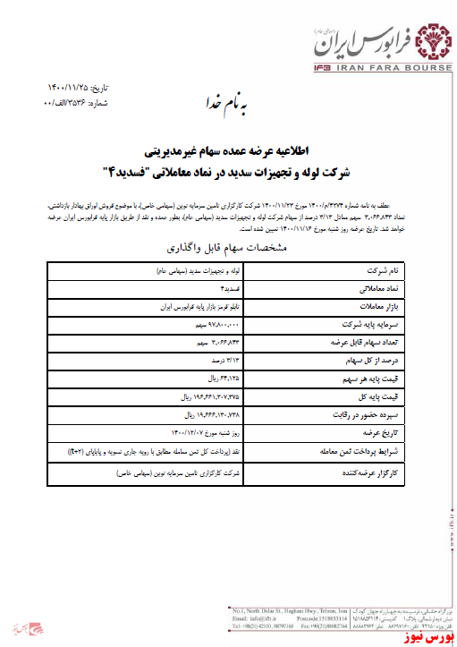 عرضه سهام غیرمدیریتی 