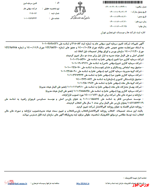 تصمیمات مجمع 