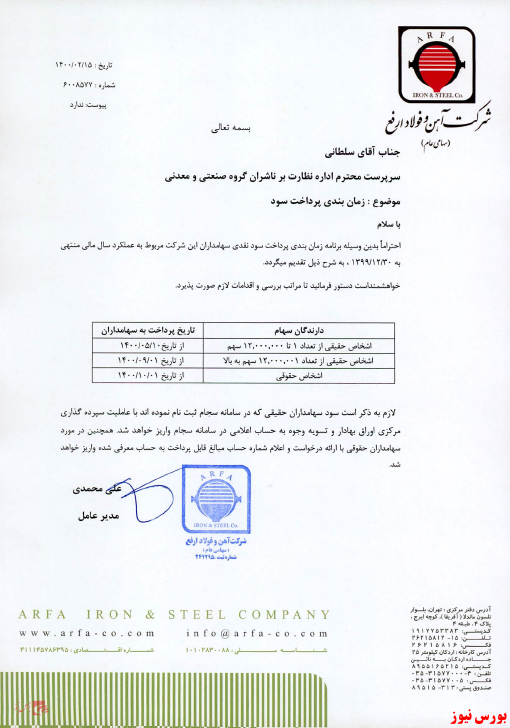 آخرین اخبار مجامع امروز ۱۴۰۰/۰۲/۱۸