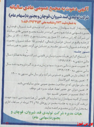 دیدار سهامداران 