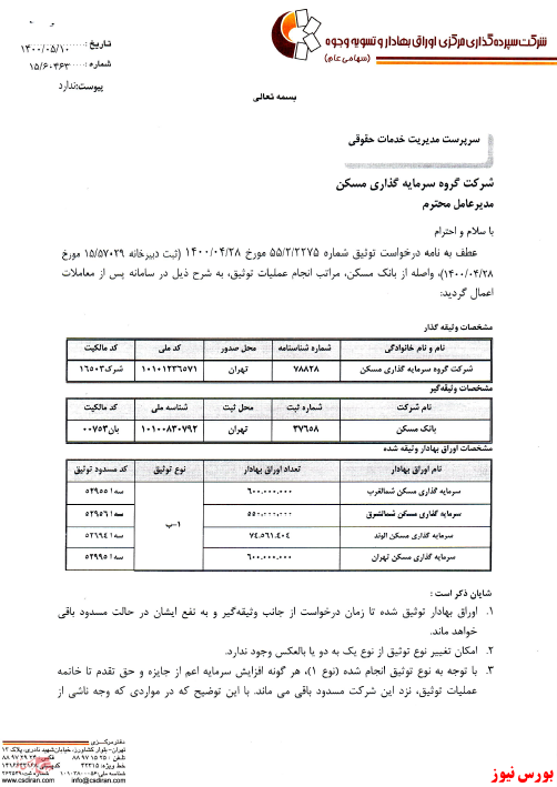 وثیقه سهام 