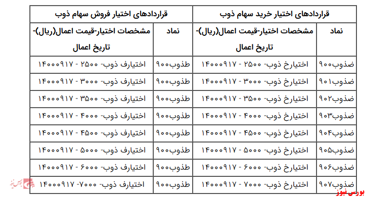 دومین روزمعاملات قراردادهای اختیار خریدوفروش در بازار مشتقه آغاز شد