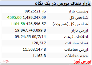 شاخص رشد ۴۵۰۰ واحدی دارد