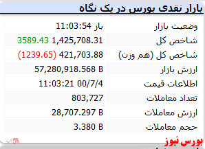 شاخص رشد ۳۵۰۰ واحدی دارد