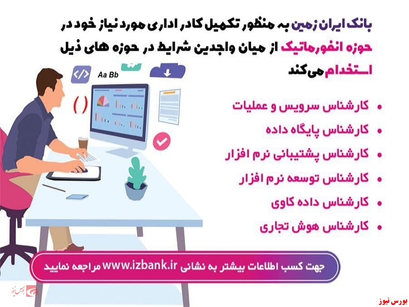 بانک ایران زمین+بورس نیوز