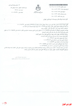 تصمیمات مجمع عمومی 