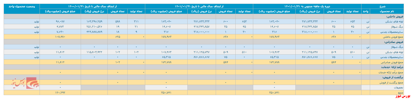 گزارش فعالیت یک ماهه 