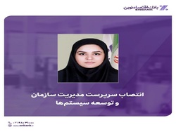 انتصاب سرپرست مدیریت سازمان و توسعه سیستم ها