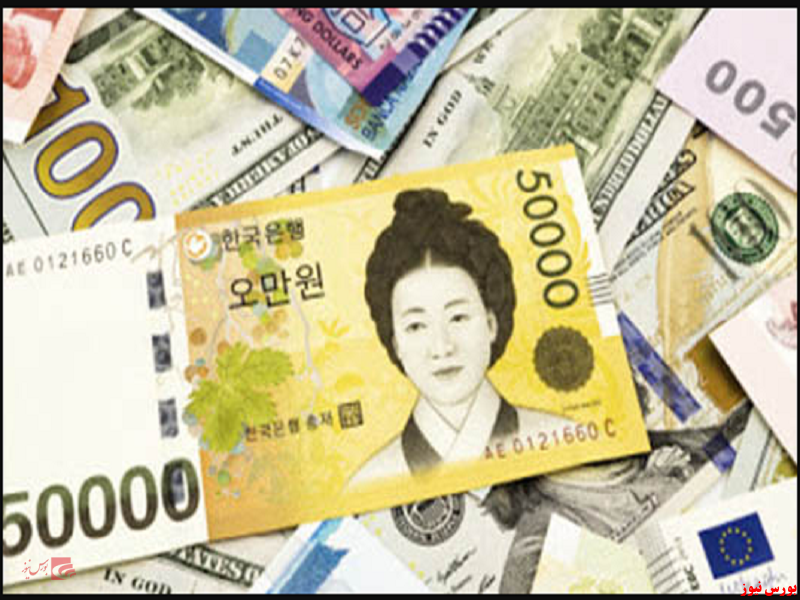 افزایش ارزش پول کره در برابر هر دلار آمریکا