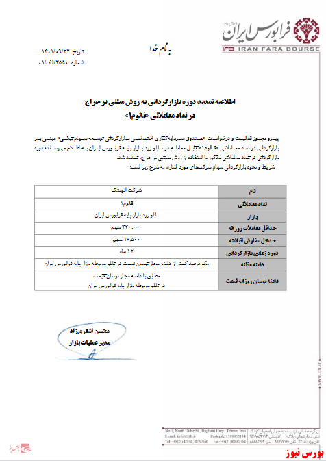 بازارگردانی به روش مبتنی بر حراج