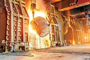 کاهش دمای کوره صادراتی فولاد خوزستان