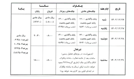 خدمات «چکاوک»، «ساتنا» و «پایا» بانک صادرات ایران در روز‌های پایانی ١٤٠۲​