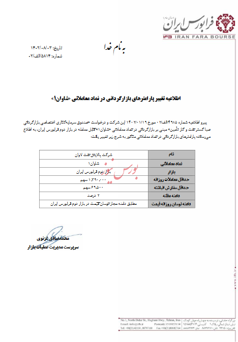 پارامترهای بازارگردانی