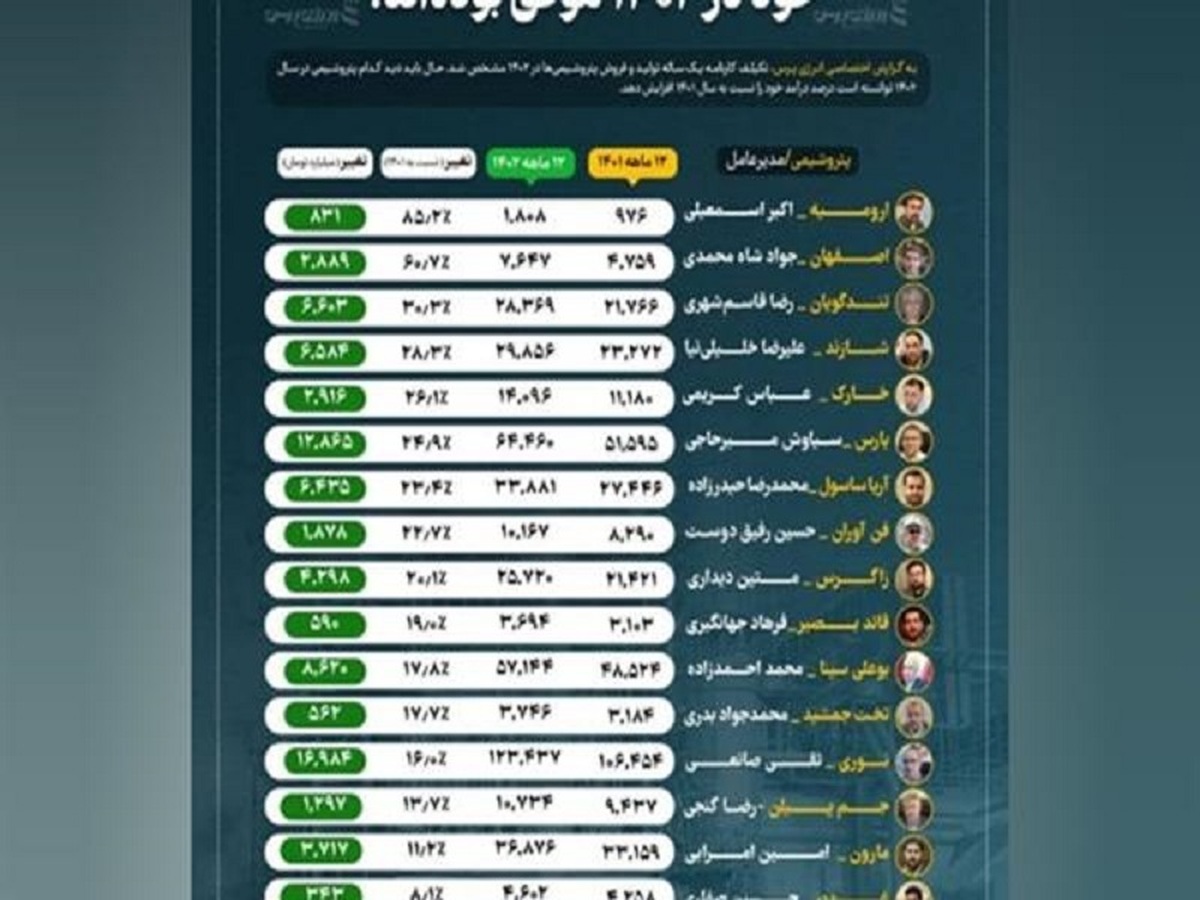 مقام اول پتروشیمی ارومیه در رشد درآمدها طی سال ۱۴۰۲ در صنعت پتروشیمی