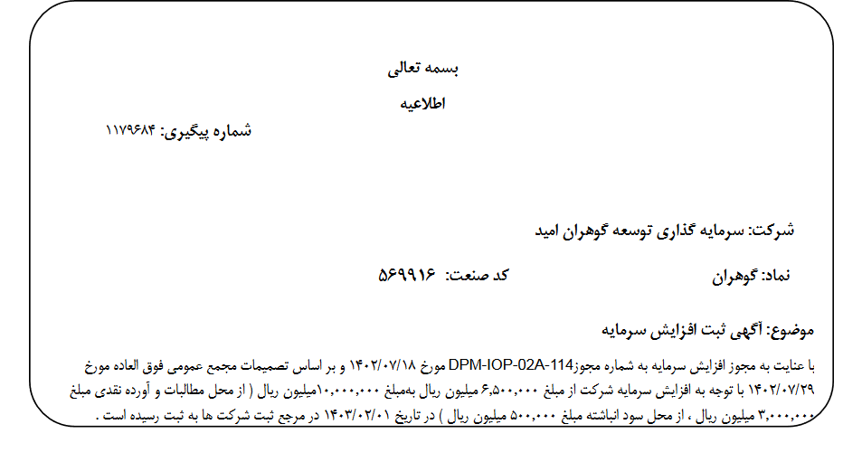 گزارش سرمایه