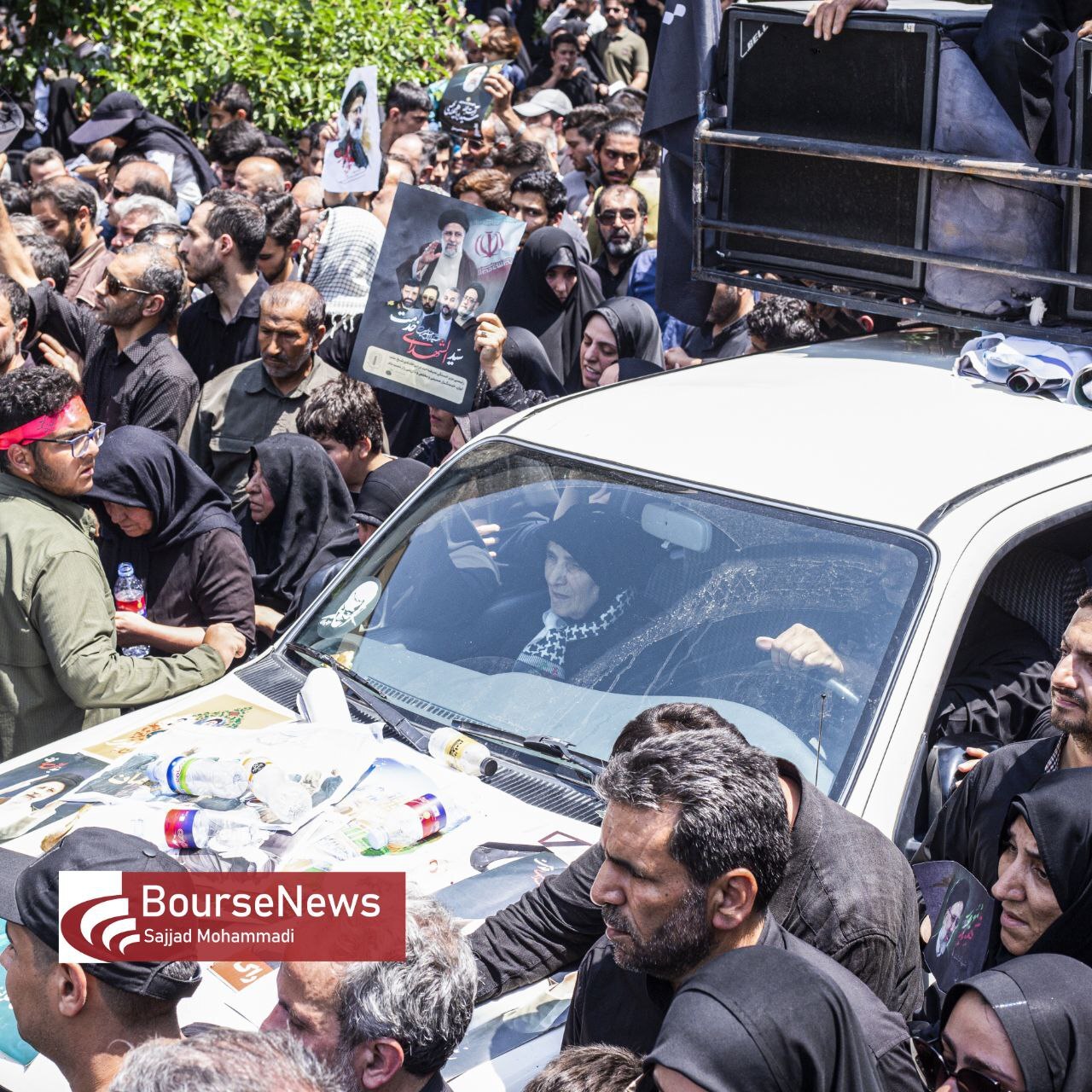 گزارش تصویری از تشیع پیکر رئیس جمهور