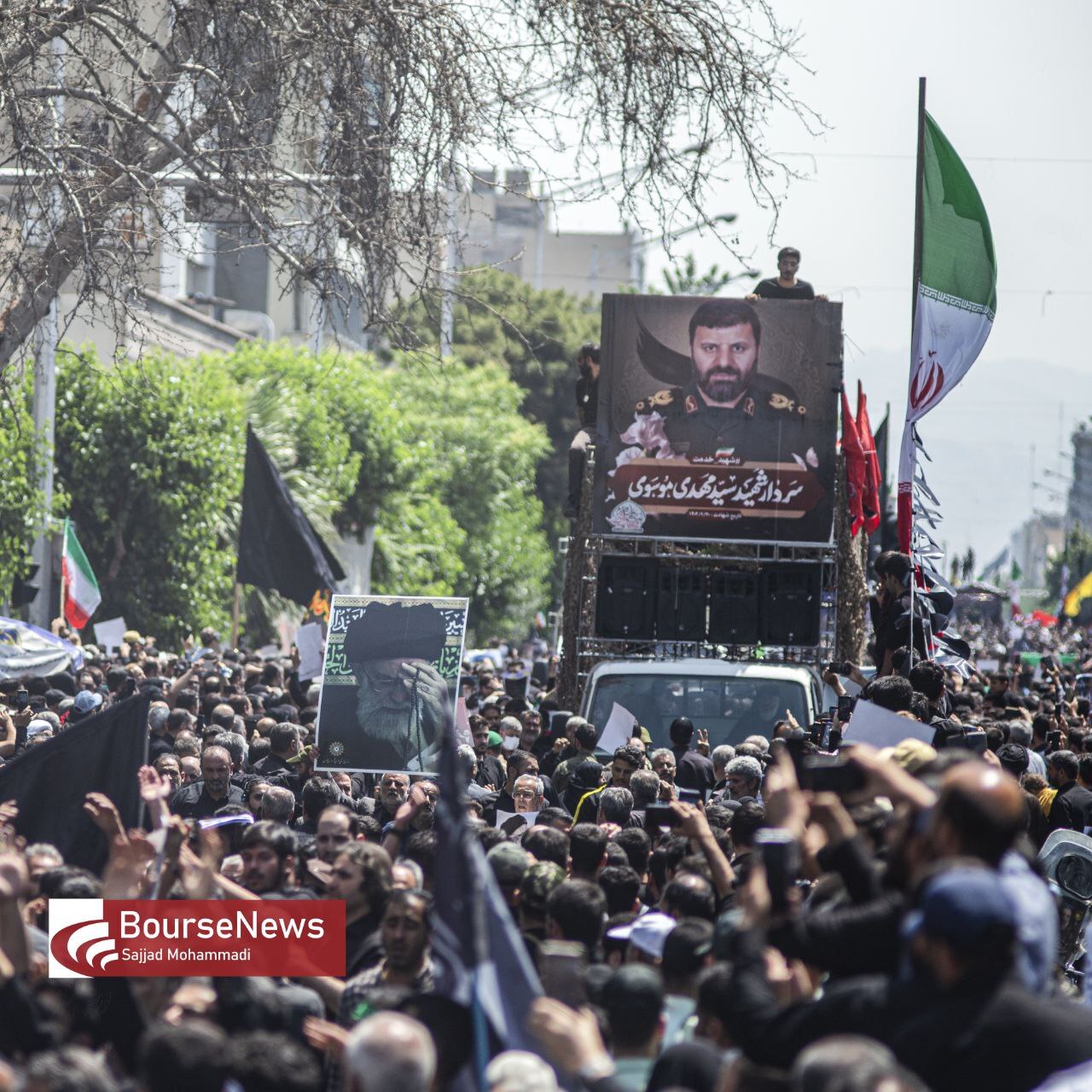 گزارش تصویری از تشیع پیکر رئیس جمهور