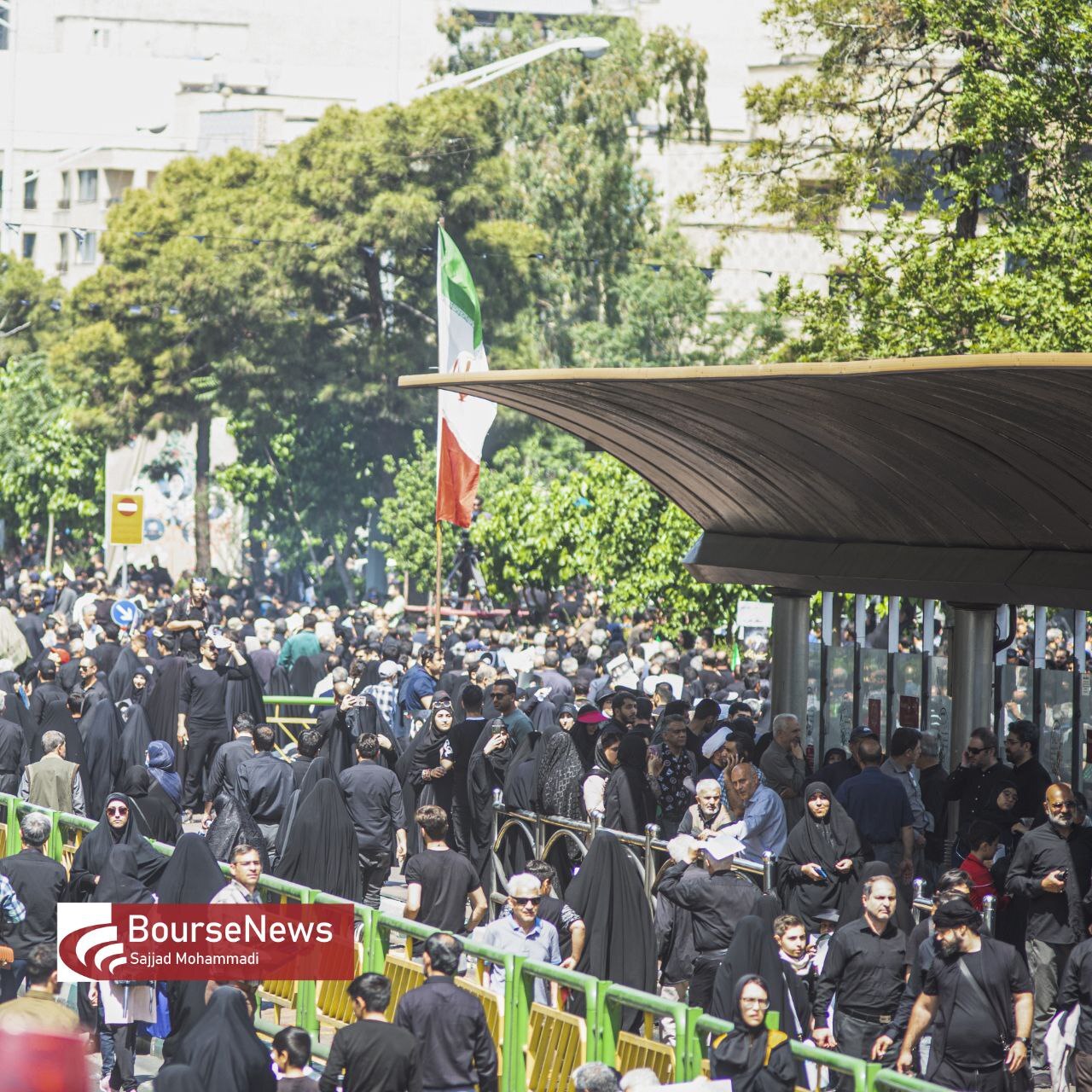 گزارش تصویری از تشیع پیکر رئیس جمهور