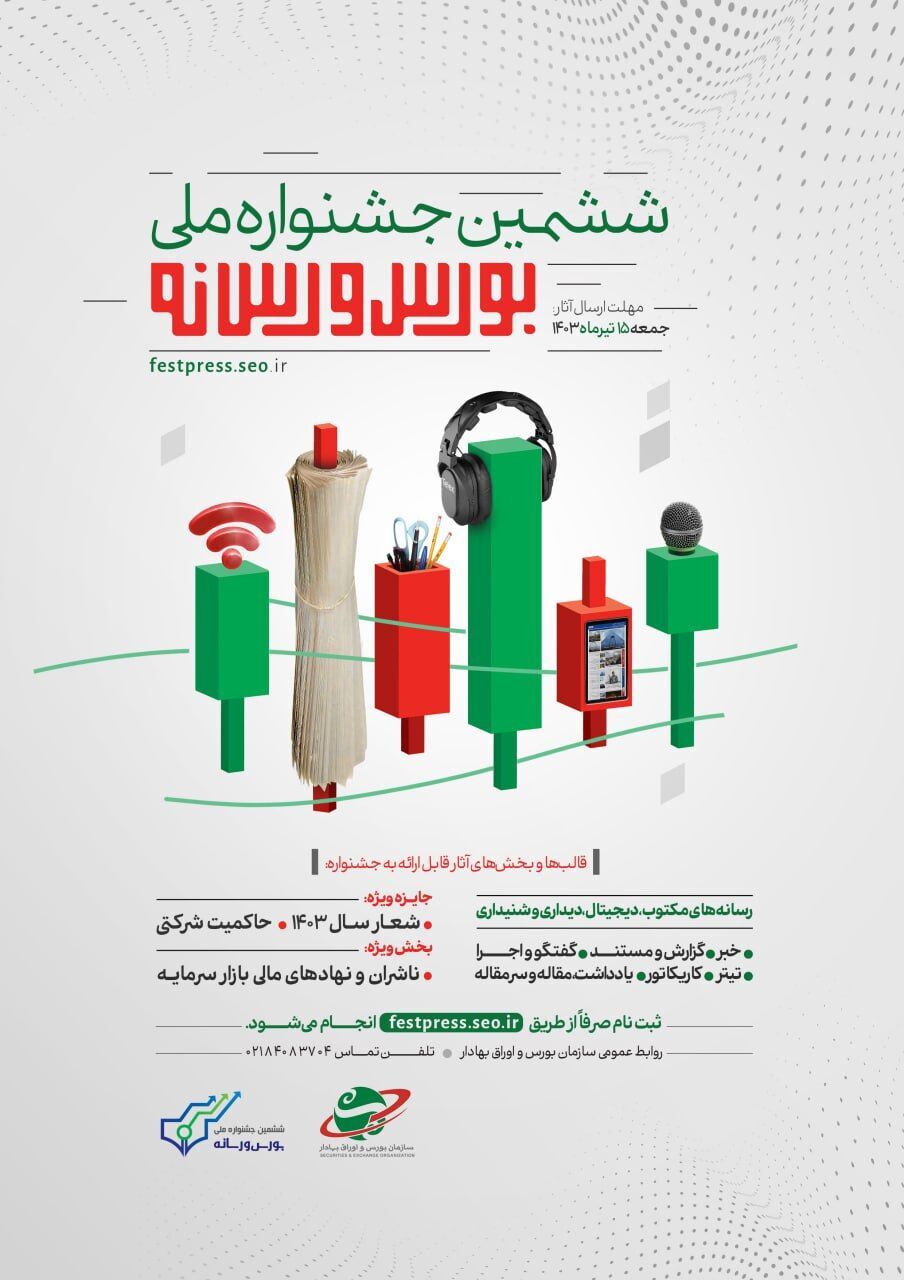 برگزاری ششمین «جشنواره ملی بورس و رسانه»