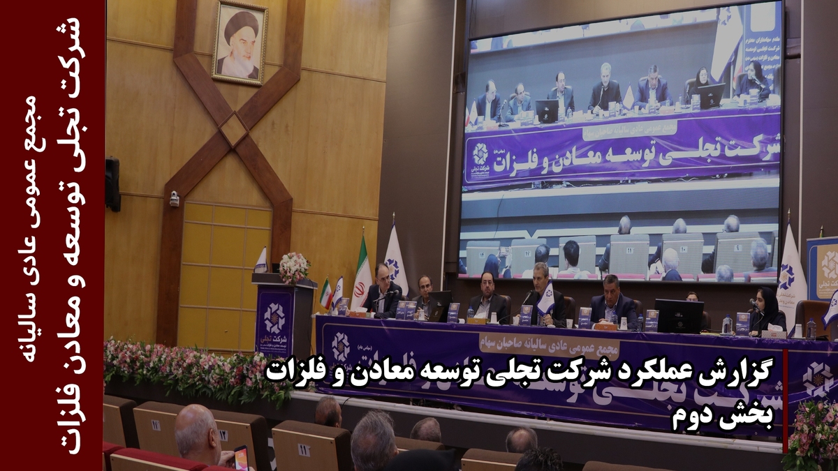 گزارش عملکرد شرکت تجلی توسعه معادن و فلزات (بخش دوم)