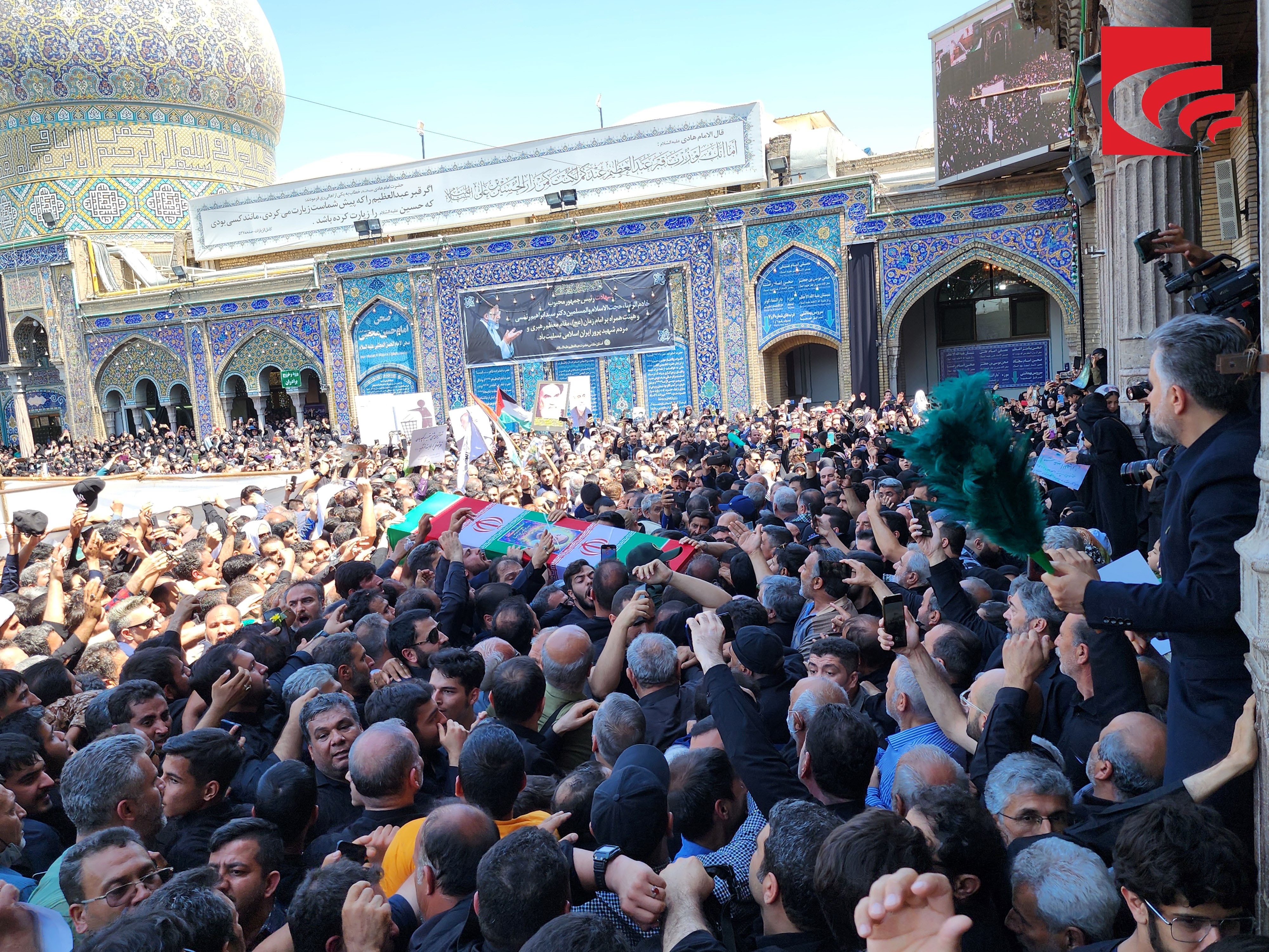 گزارش تصویری از تشییع پیکر رئیس جمهور