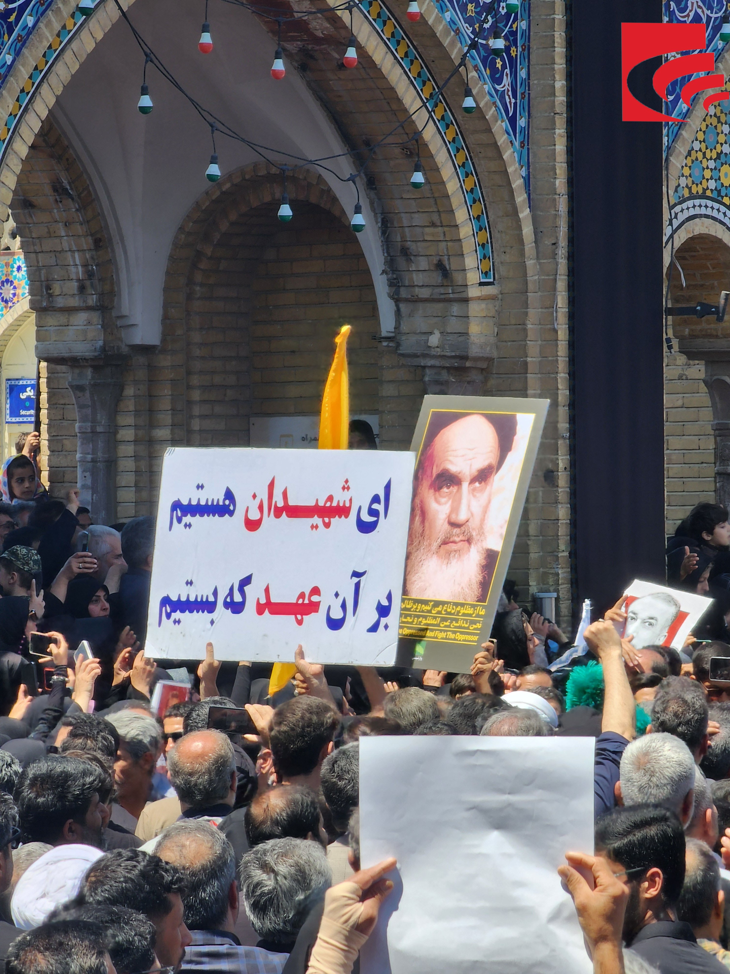 گزارش تصویری از تشییع پیکر رئیس جمهور