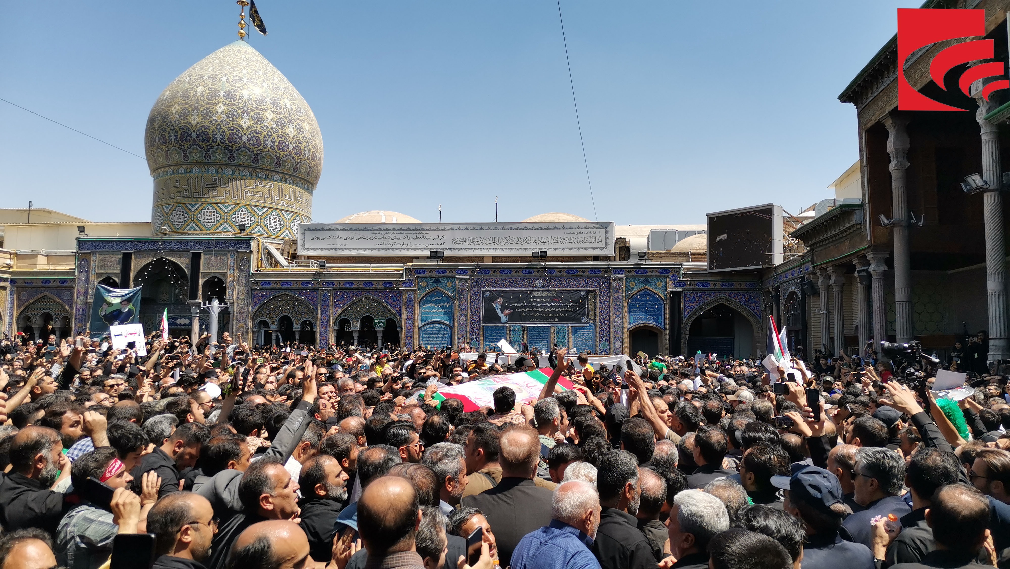 گزارش تصویری از تشییع پیکر رئیس جمهور