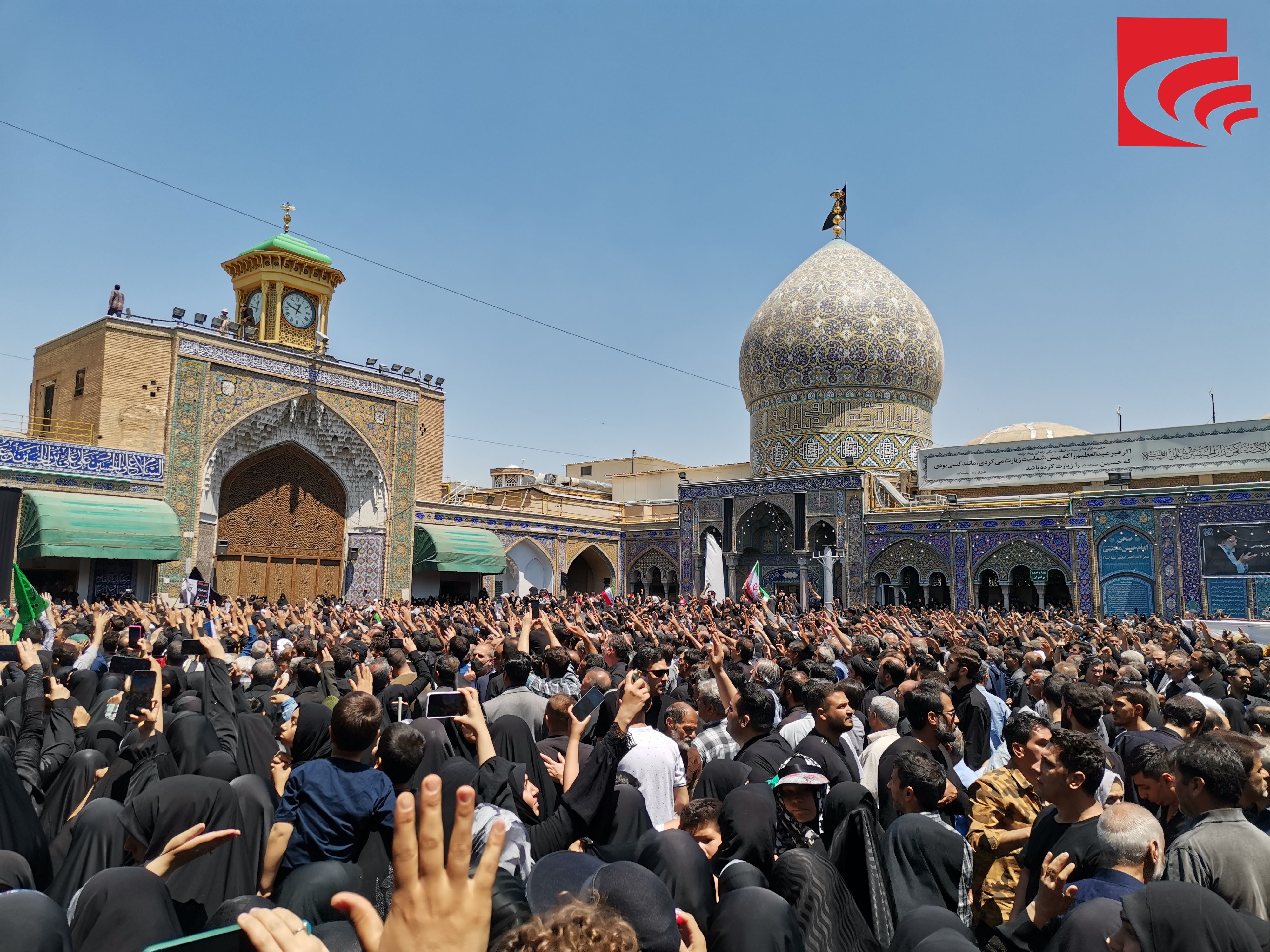 گزارش تصویری از تشییع پیکر رئیس جمهور