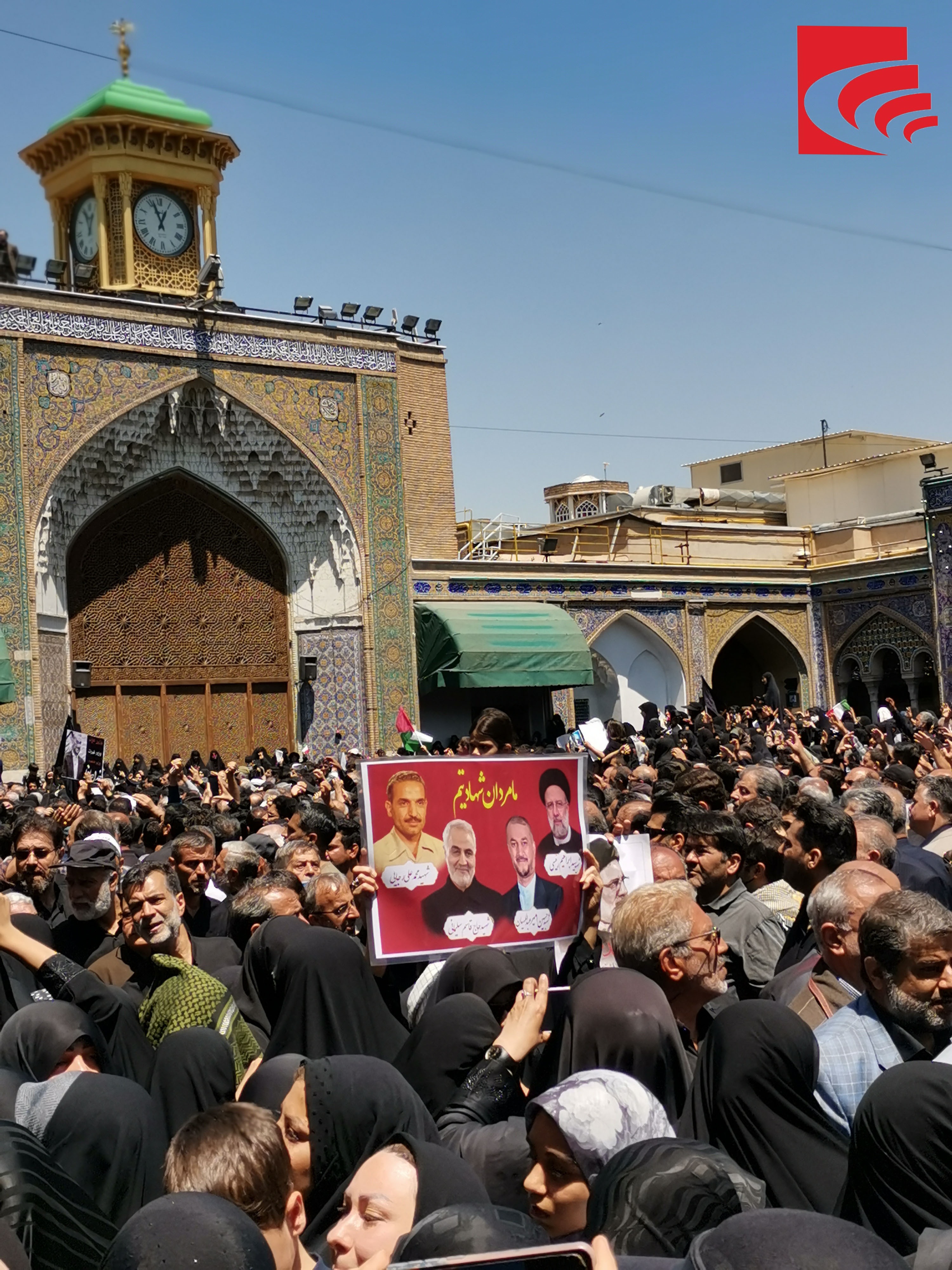 گزارش تصویری از تشییع پیکر رئیس جمهور
