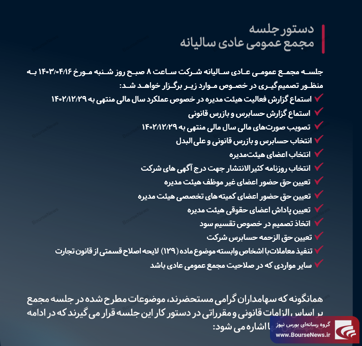دیدار سهامداران