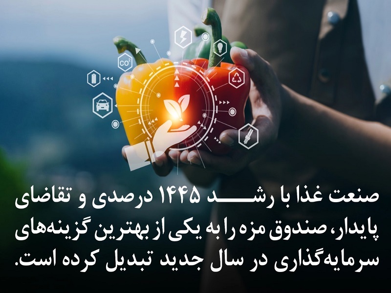 پذیره نویسی صندوق سرمایه‌گذاری «مزه» آغاز شد؛ مشارکت در صنعت غذایی با کمترین ریسک!