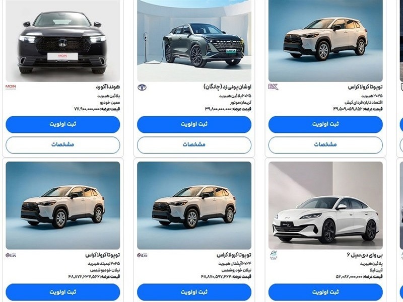 قیمت ۸ خودرو وارداتی اعلام شد