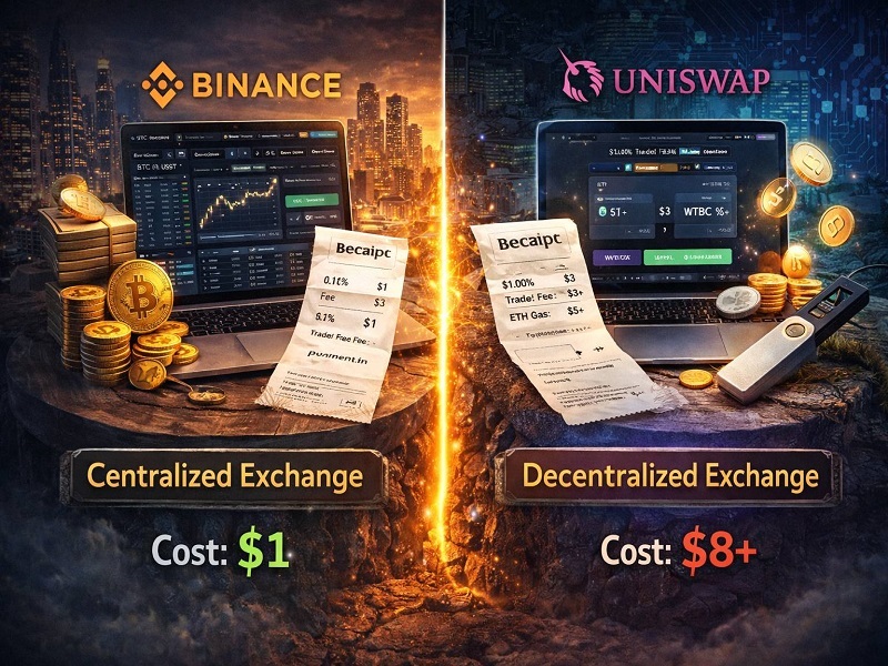 صرافی متمرکز و غیرمتمرکز دقیقاً چه تفاوتی در نحوه نگهداری دارایی دارند؟