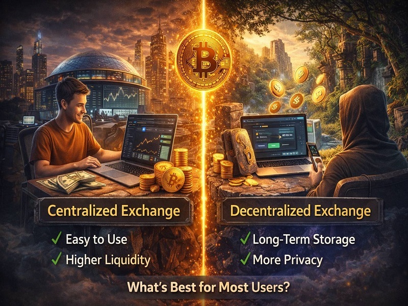 صرافی متمرکز و غیرمتمرکز دقیقاً چه تفاوتی در نحوه نگهداری دارایی دارند؟