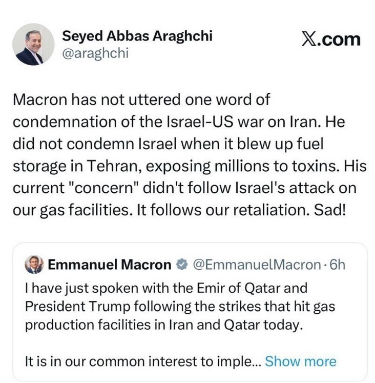 انتقاد از سکوت و انفعال رئیس جمهور فرانسه